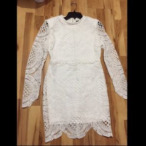 White lace dress